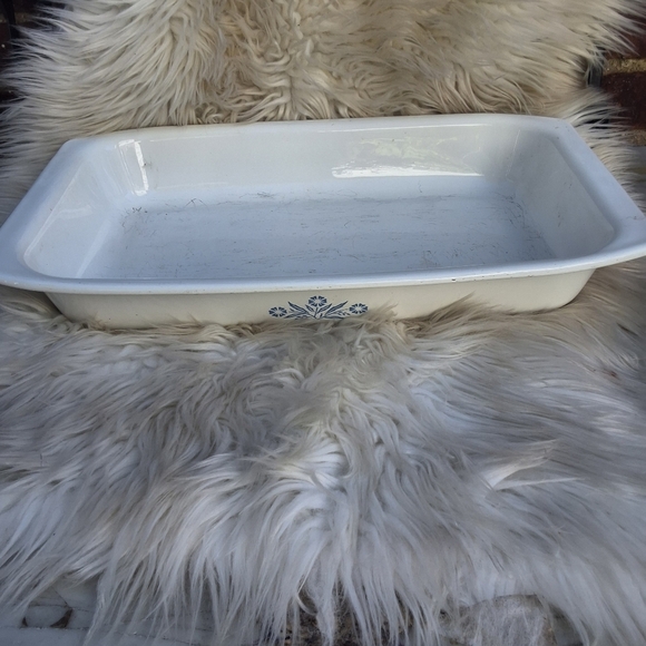 Vintage Corning Ware Rare Cornflower P-76 Rectangular Roasting/ Lasagna dish - Picture 3 of 15